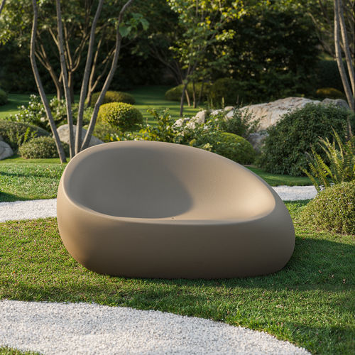 Canapé design original - STONES - VONDOM - de jardin / en polyéthylène / lumineux (LED)