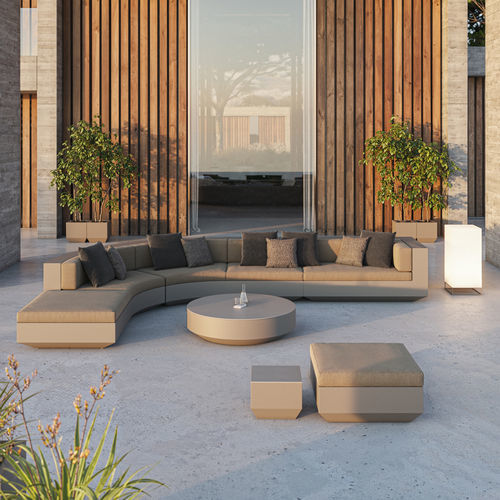 Canapé modulable - VELA - VONDOM - en arc de cercle / contemporain / de jardin