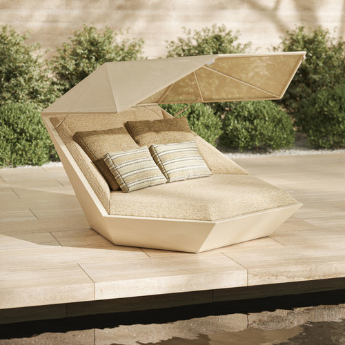 Méridienne contemporaine - FAZ - VONDOM - en tissu / en polyéthylène / d'extérieur