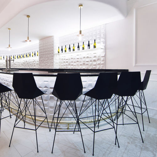 Chaise de bar contemporaine - FAZ - VONDOM - d'extérieur / d'intérieur / en acier inoxydable