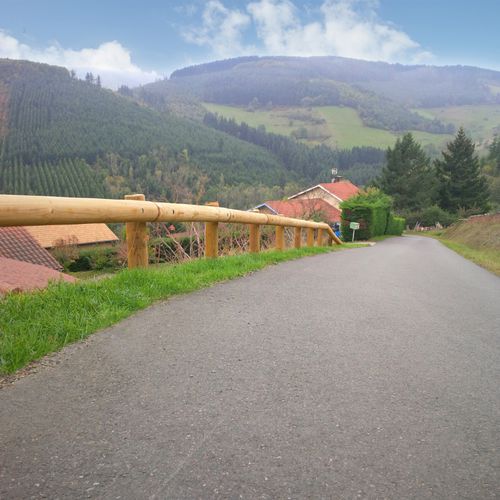 Glissière de sécurité en bois - DURAPIN - PIVETEAU BOIS - routière