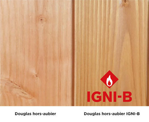 Plaquette de parement en douglas - IGNI-B - PIVETEAU BOIS - pour intérieur / pour façade / pour extérieur