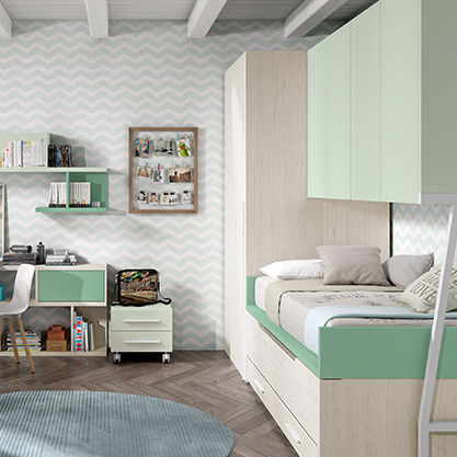 Lit gigogne - OLDSCHOOL KIDS 1 - ROS 1 S.A. - simple / contemporain / pour enfant