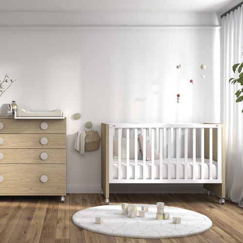 Lit pour bébé simple - KUXOR - ROS 1 S.A. - contemporain / à roulettes / pour enfant (unisexe)