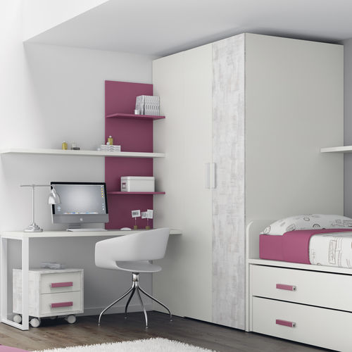 Armoire contemporaine - TOUCH 25 - ROS 1 S.A. - en bois laqué / à portes battantes / pour enfant