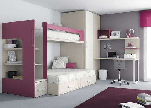 Chambre d'enfant blanche - TOUCH 67 - ROS 1 S.A. - pour fille