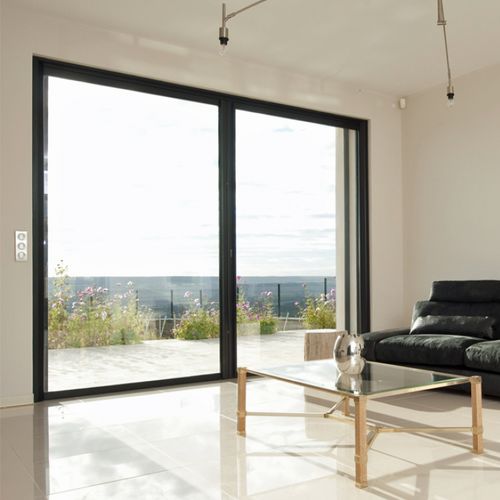 Système à galandage pour porte coulissante en verre - GALAXIE® 26TH - INSTALLUX