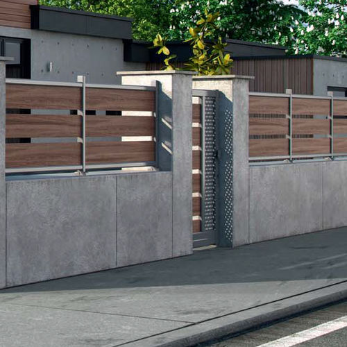 Portillon en aluminium - LES CONTEMPORAINS : ATLANTA - Roche Habitat - en acier inox