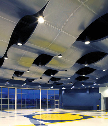 Faux-plafond en aluminium - AV3000 - Gordon - en panneaux / acoustique / perforé