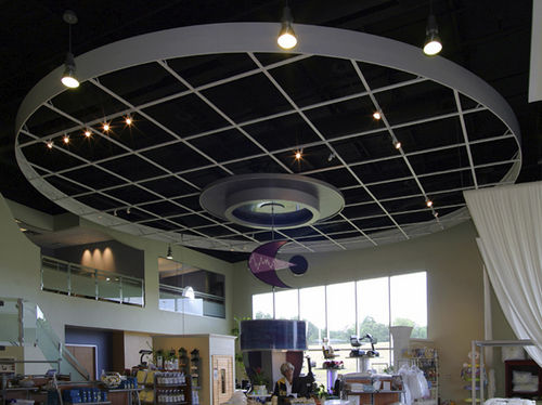 Faux-plafond en aluminium - Gordon - en panneaux / acoustique