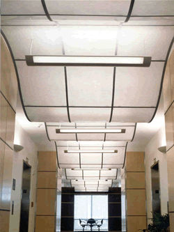 Faux-plafond en fibre de verre - FRP - Gordon - en panneaux / acoustique