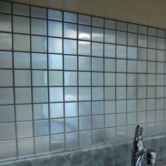Carrelage en acier inox - VIBRATION - The Inox in Color - brillant / d'intérieur / de cuisine