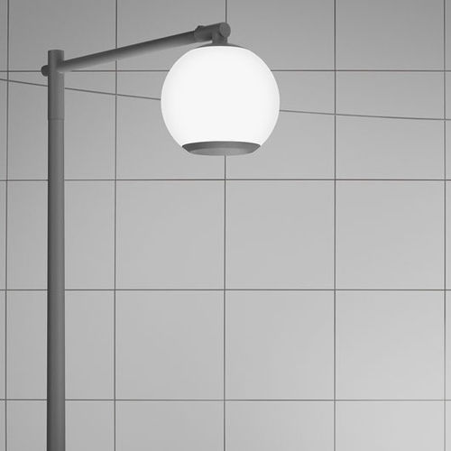 Lampadaire urbain - HALO - ATELJE LYKTAN - contemporain / en fonte d'aluminium / en acrylique