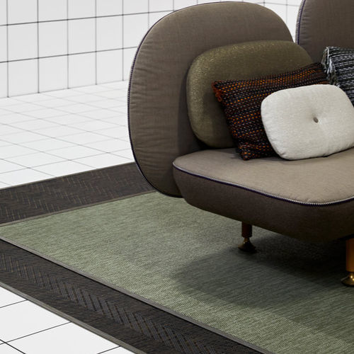 Tapis contemporain - BOTANIC - SAGE  - BOLON - uni / en polyester / en PVC