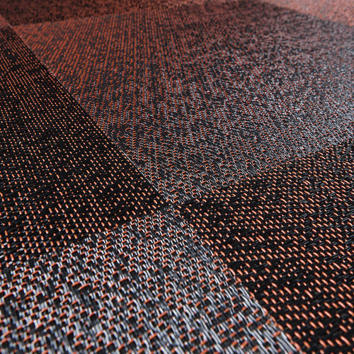 Moquette en dalles - BLACKISH RED - BOLON - tissée / en vinyle / professionnelle