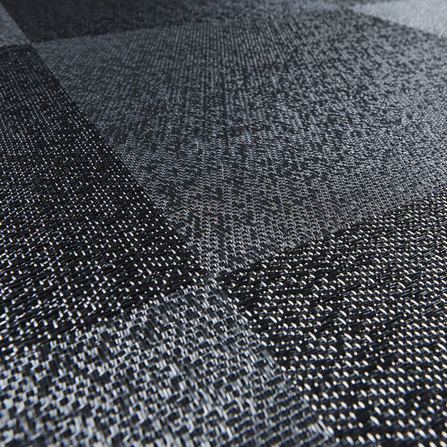 Moquette en dalles - BLACKISH CHROME - BOLON - tissée / en vinyle / professionnelle
