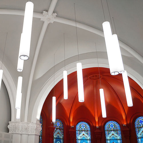Downlight suspension - LEPO - FAGERHULT - à LED / rond / d'extérieur