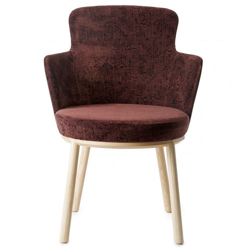 Chaise contemporaine - ZEN HR III - GARSNAS - d'intérieur / en tissu / en frêne