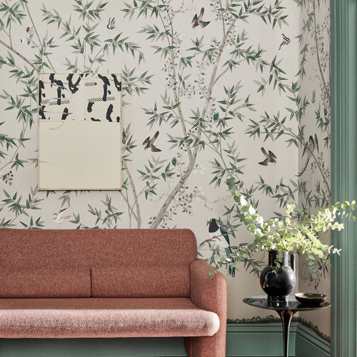 Papier peint contemporain - BELTON - The Little Greene - à fleurs / à motif nature / scène