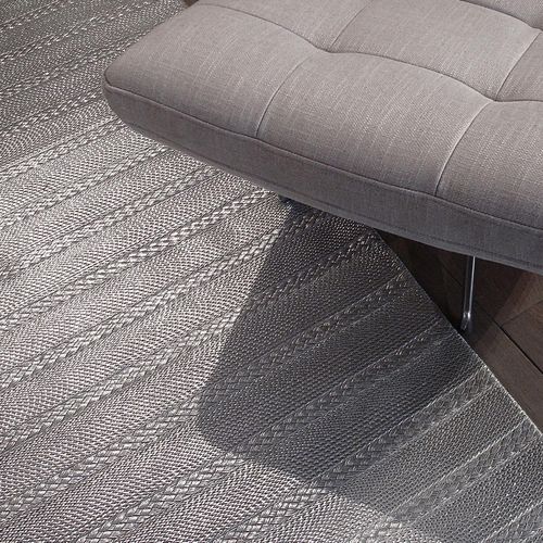 Tapis contemporain - ELEGANCE : GRIT LINE - NATURTEX - uni / en laine / en coton