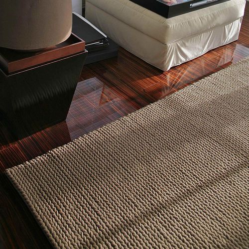 Tapis contemporain - ELEGANCE : GRIT LINK - NATURTEX - uni / en coton / rectangulaire