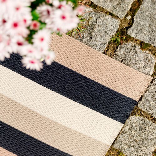 Tapis contemporain - ELEGANCE : OUT LINE - NATURTEX - uni / à rayures / en polyester