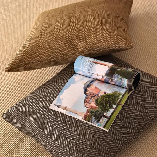 Tissu d'ameublement - HERRINGBONE : A-750 - NATURTEX - mural / à rayures / en coton