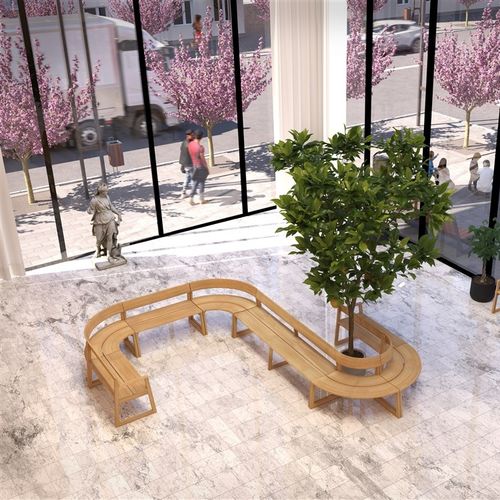 Banc contemporain - MEANDER - KARL ANDERSSON - en chêne / en frêne / avec dossier