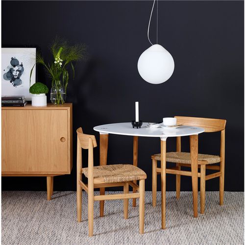 Table contemporaine - BUFF - KARL ANDERSSON - en Hi-macs® / en chêne / en noyer