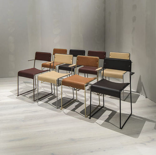 Chaise contemporaine - SINDRE - KÄLLEMO - d'intérieur / en tissu / en cuir