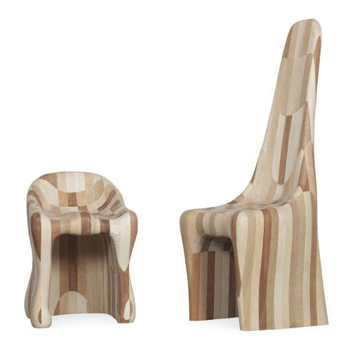 Chaise design original - STOLSKULPTUR - KÄLLEMO - d'intérieur / en bois / à dossier haut