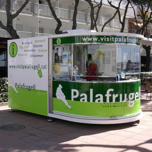 Kiosque commercial - FAST - ESTEVA BARCELONA - d'extérieur / en inox / en fibre de verre