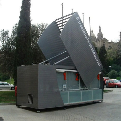 Kiosque commercial - UMP - ESTEVA BARCELONA - d'extérieur / en inox / en fibre de verre
