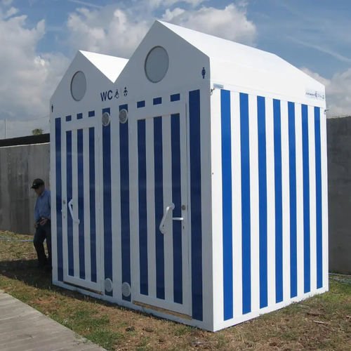 Toilette publique mobile - UNIVERSAL  - ESTEVA BARCELONA - en plastique / en acier inoxydable / multiple