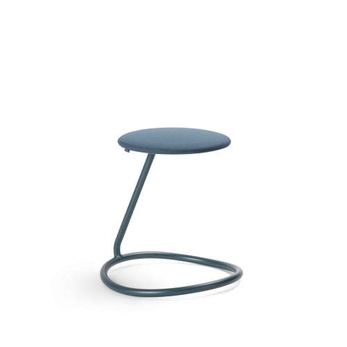 Tabouret contemporain - ROCCA - MATERIA - en cuir / en tissu / avec piètement en acier