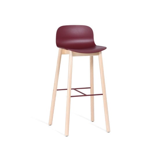 Chaise de bar contemporaine - NEO LITE - MATERIA - d'intérieur / en tissu / en cuir