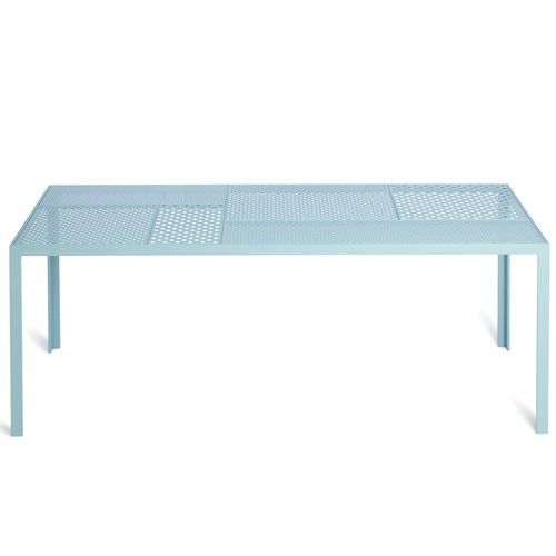 Ensemble table et bancs contemporain - Areal - NOLA INDUSTRIER - en chêne / en acier à revêtement par poudre / en acier zingué