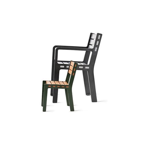 Chaise contemporaine - Frank - NOLA INDUSTRIER - d'extérieur / en chêne / en hêtre