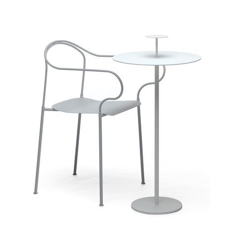 Ensemble table et chaises contemporain - Kyparn - NOLA INDUSTRIER - d'extérieur / en tôle d'acier / en acier à revêtement par poudre
