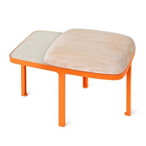 Tabouret contemporain - Plymå - NOLA INDUSTRIER - en frêne / avec piètement en acier à revêtement par poudre / pour espace public