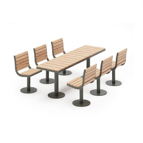 Ensemble table et chaises contemporain - Parco Junior - NOLA INDUSTRIER - d'extérieur / d'intérieur / en hêtre