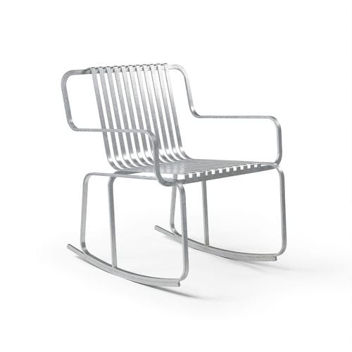 Fauteuil contemporain - Verv Rocking Chair - NOLA INDUSTRIER - en acier / en acier galvanisé / en acier