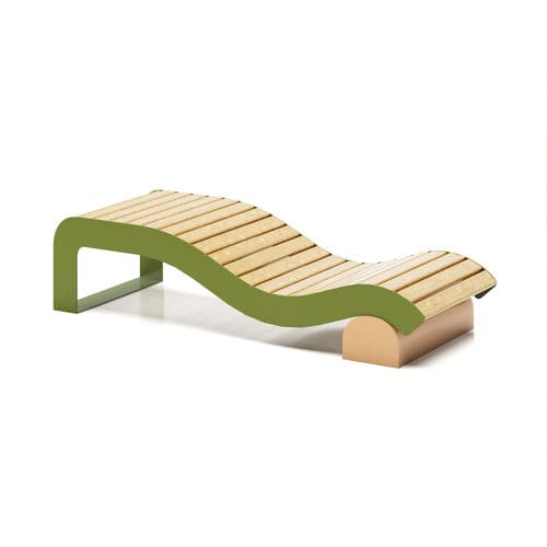 Banc contemporain - Svall - NOLA INDUSTRIER - en acier à revêtement par poudre / en acier / en pin