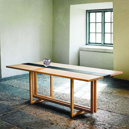 Table contemporaine - KOSMOS  - OLBY DESIGN - en frêne / en chêne / en pierre calcaire