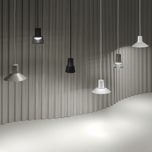 Plafonnier moderne - COMPOSE - ZERO - circulaire / en textile / en métal peint