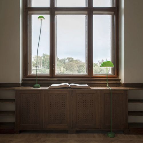 Lampe sur pied - CURVE FLOOR GLASS - ZERO - de sol / en acrylique / en métal