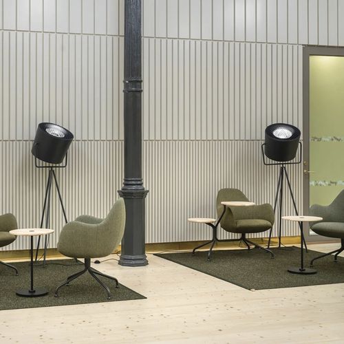 Lampe sur pied - LAST - ZERO - en aluminium / en métal poli / en aluminium peint