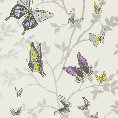 Papier peint classique - SERAPHINA - Thibaut - à motif animalier / marron / beige