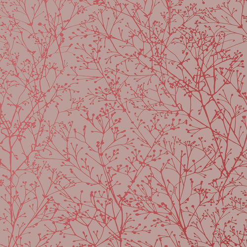 Papier peint contemporain - ZOLA - Thibaut - à motif / blanc / rouge