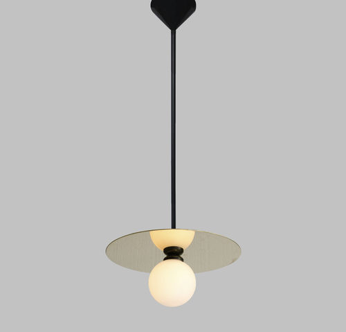 Suspension - DISC AND SPHERE / HORIZONTAL - Atelier Areti - en métal / en verre / contemporaine